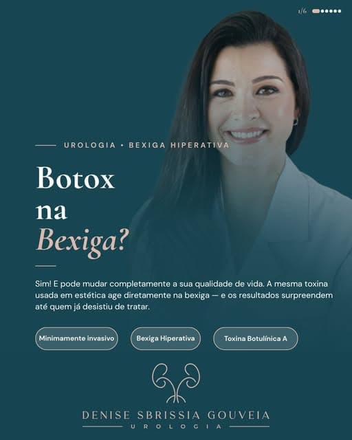 Publicação da Dra. Denise sobre Botox intravesical